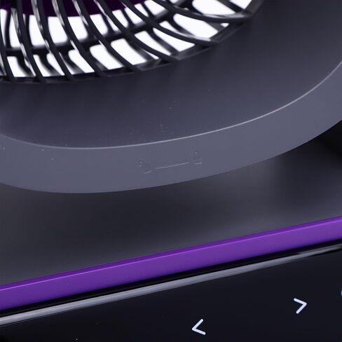 Haofy USB Desk Fan Circulator Circulator Fan مروحة التبريد المحمولة 4000 مللي أمبير في الساعة بطارية قابلة للشحن 3 إعدادات السرعة تحكم اللمس 90 ° TILT TILD للتخييم في غرفة نوم المكتب المنزلي (النوع 2) in Kuwait