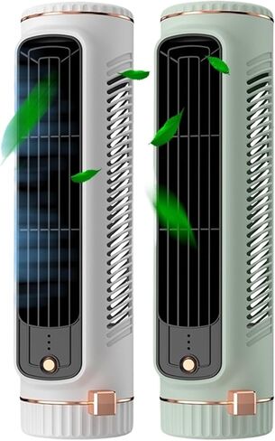 Tower Fan USB شحن مكيف الهواء المحمول سطح مكتب مروحة التبريد مع مروحة الصيف معجبين الصيف (الأخضر) in Kuwait