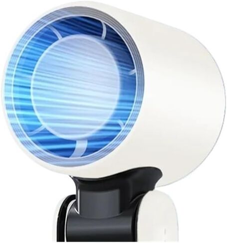 تناسب Turbofan المحمولة USB القابلة لإعادة الشحن 100 سرعة الرياح القابلة للتعديل 4000mAh قابلة للطي في الهواء الطلق مروحة التبريد (أسود عادي) in Kuwait