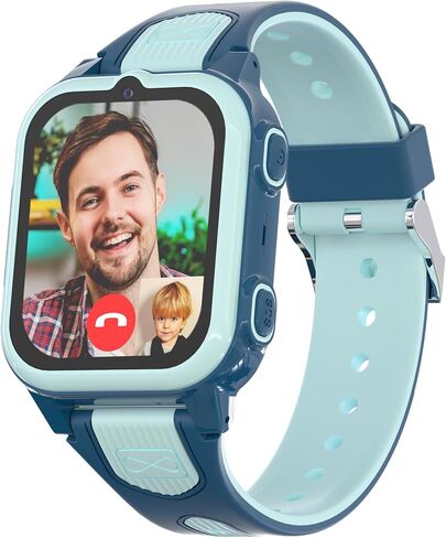 4G Kids Smart Watches Girls with GPS Tracker, Kids Cell Phone Watch with Video & Voice Calling Texting SOS Call Chat Camera Pedometer Alarm Calculator Games, Smart Watch for Girls Age 6-15(Pink) in Saudi Arabia