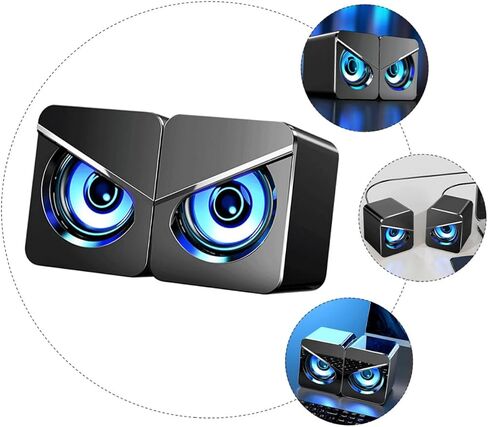 مكبرات الصوت التي تعمل بالطاقة المكتبية USB مكبرات الصوت المحيطة الخارجية مع صوت متعدد الاتجاهات للكمبيوتر المحمول والهاتف والتوصيل العملي USB in Saudi Arabia