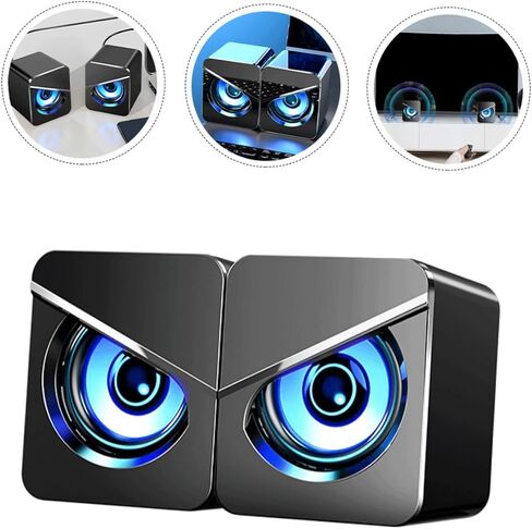 مكبرات الصوت التي تعمل بالطاقة المكتبية USB مكبرات الصوت المحيطة الخارجية مع صوت متعدد الاتجاهات للكمبيوتر المحمول والهاتف والتوصيل العملي USB in Saudi Arabia
