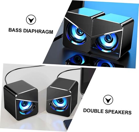 مكبرات الصوت التي تعمل بالطاقة المكتبية USB مكبرات الصوت المحيطة الخارجية مع صوت متعدد الاتجاهات للكمبيوتر المحمول والهاتف والتوصيل العملي USB in Saudi Arabia