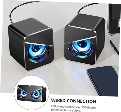 مكبرات الصوت التي تعمل بالطاقة المكتبية USB مكبرات الصوت المحيطة الخارجية مع صوت متعدد الاتجاهات للكمبيوتر المحمول والهاتف والتوصيل العملي USB in Saudi Arabia