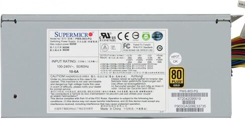 Supermicro Power Supply PWS-903-PQ PS/2 900W Multi-Output 80PLUS Gold Retail in Saudi Arabia