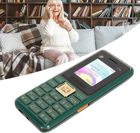 F10 Flip Coell Phone لكبار السن ، زر ذكي خلفي كبير 1.8 بوصة مفتوح مع وحدة تخزين صاخبة ، بطارية 3600 مللي أمبير في الساعة ، 3 بطاقات 3 (قابس أمريكي) in Kuwait