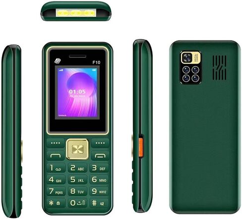 F10 Flip Coell Phone لكبار السن ، زر ذكي خلفي كبير 1.8 بوصة مفتوح مع وحدة تخزين صاخبة ، بطارية 3600 مللي أمبير في الساعة ، 3 بطاقات 3 (قابس أمريكي) in Kuwait