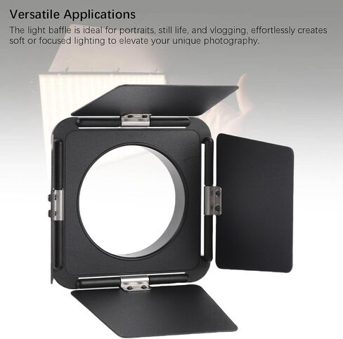 VBESTLIFE Four Leaf Light Baffle for Video Light, for Mini Bowens Mount, Compact and Portable, for Portraits, Still Life, and Vlogging in Saudi Arabia