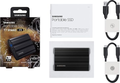 SAMSUNG External Pssd T7 Black 4tb in Kuwait