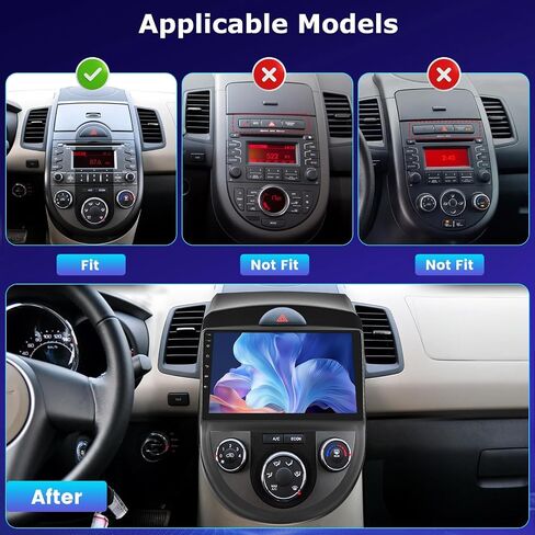 [4 + 64g] ترقية الراديو لـ KIA Soul 2010 2011 2012 2013-9 بوصة IPS الشاشة التي تعمل باللمس Android Soul Stereo - Carplay Wireless و Android Auto و AI DSP و WiFi و GPS و PPAGE المخصصة + AHD Camera النسخ الاحتياطي in Saudi Arabia