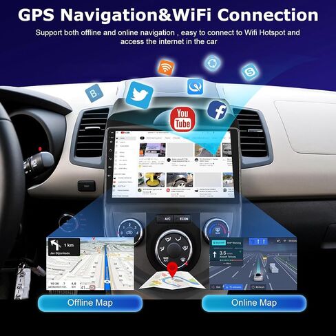 [4 + 64g] ترقية الراديو لـ KIA Soul 2010 2011 2012 2013-9 بوصة IPS الشاشة التي تعمل باللمس Android Soul Stereo - Carplay Wireless و Android Auto و AI DSP و WiFi و GPS و PPAGE المخصصة + AHD Camera النسخ الاحتياطي in Saudi Arabia