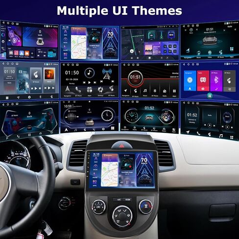 [4 + 64g] ترقية الراديو لـ KIA Soul 2010 2011 2012 2013-9 بوصة IPS الشاشة التي تعمل باللمس Android Soul Stereo - Carplay Wireless و Android Auto و AI DSP و WiFi و GPS و PPAGE المخصصة + AHD Camera النسخ الاحتياطي in Saudi Arabia