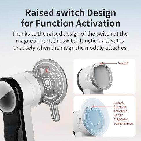 تركيب الهاتف المغناطيسي لـ Insta360 Flow 2 Pro Stabilizer Base Magnetic Adapter Base Quick مع حلقة مغناطيس لـ Flow2Pro Phone Gimbal in Kuwait