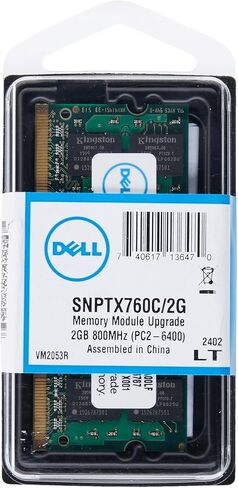 Dell - Memory - 2 GB - SO DIMM 200-pin - DDR2 - 800 MHz / PC2-6400 - unbuffered - non-ECC in Saudi Arabia