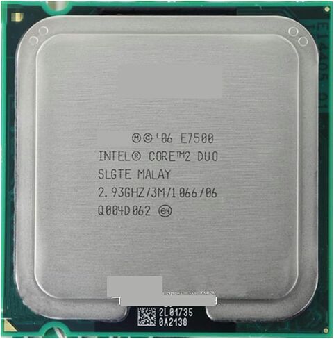 C 2 DUO E7500 Processor (2.93GHz / 3M / 1066MHz) سطح المكتب LGA775 قطع محررة in Saudi Arabia