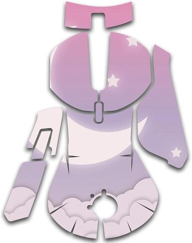 Maysyskins Skin متوافق مع منافس الفولاذ 5 ألعاب الماوس - Baby Moon | غلاف الالتفاف الواقي ، الدائم ، والفريد من نوعه | من السهل تطبيق الأنماط وإزالتها وتغييرها | صنع في الولايات المتحدة in Saudi Arabia