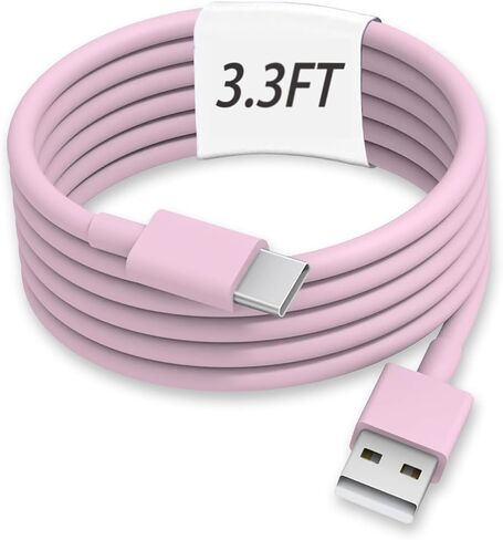USB A to USB C Cable Cable Accessories iPhone 16 Pro Charger Cord Type C Fast C Charging for iPhone 17 Air 15 Pro Max 16 Plus/16E ، iPad Air 13/11 ، Samsung Galaxy Z Flip 7/6/5/4/z fold SE/A16/A15 (3ft) in Kuwait