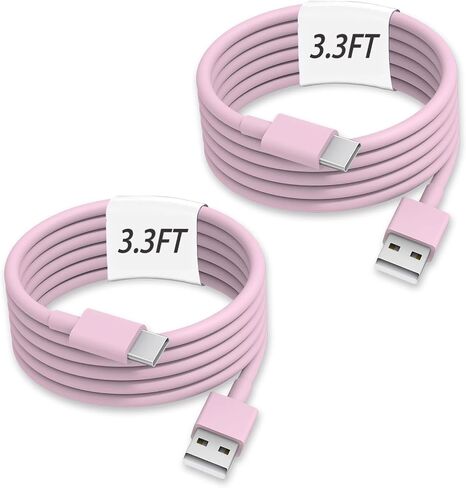 USB A to USB C Cable Cable Accessories iPhone 16 Pro Charger Cord Type C Fast C Charging for iPhone 17 Air 15 Pro Max 16 Plus/16E ، iPad Air 13/11 ، Samsung Galaxy Z Flip 7/6/5/4/z fold SE/A16/A15 (3ft) in Kuwait