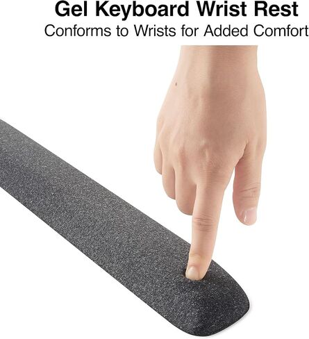 Staples 24339940 Gel Keyboard Wrist Rest 18.66 in x 2.8 in x 0.91 in Black in Saudi Arabia