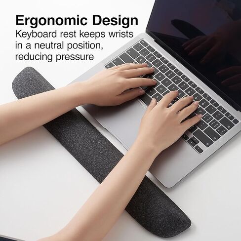 Staples 24339940 Gel Keyboard Wrist Rest 18.66 in x 2.8 in x 0.91 in Black in Saudi Arabia