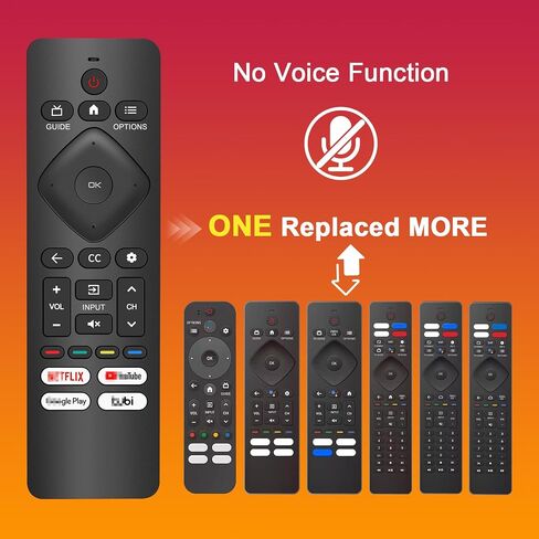 2pc استبدال جهاز التحكم عن بُعد لـ Philips Smart TV ، Universal Smart Remote لـ Philips Android/Google TV in Kuwait