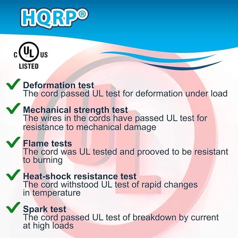 HQRP AC Cable Cable ، طوله 10 أقدام لـ Pioneer SX-203 ، SX-303R ، VSX-402 ، VSX-403 ، VSX-452 ، VSX-453 ، XW-HTP550 (Cable-round) Cable Plus HQRP Euro Plugter in Saudi Arabia