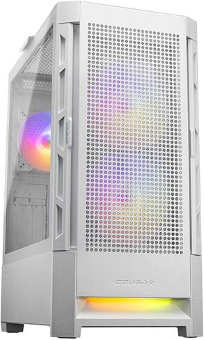 Cougar Gaming Mid Tower Case Duoface Pro RGB Supporting 390mm Graphics Card with Controller, Four RGB Fans and Two Distinct Front Panels Included (Mesh and Tempered Glass) (Black) in Saudi Arabia