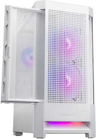 Cougar Gaming Mid Tower Case Duoface Pro RGB Supporting 390mm Graphics Card with Controller, Four RGB Fans and Two Distinct Front Panels Included (Mesh and Tempered Glass) (Black) in Saudi Arabia