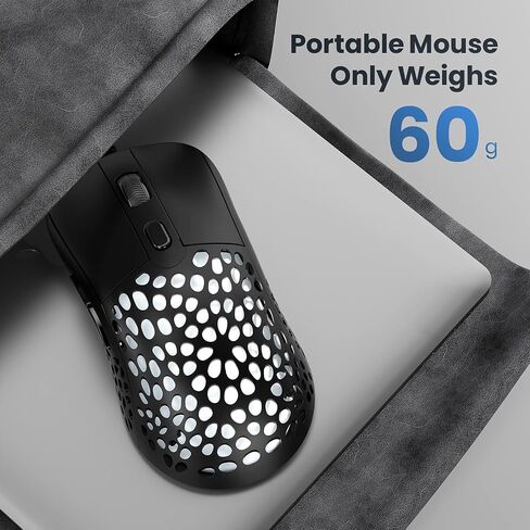 Blade Hawks RGB Gaming Mouse Wired, 60 g Ultra-Lightweight Honeycomb Computer Mice,Gaming Mouse with 6 Function Buttons,7 Backlight,6400 Adjustable DPI for Windows PC & Laptop Gamers in Saudi Arabia
