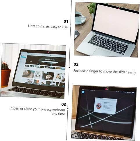 Popetpop 3pcs Conte Cartoon Cover Cover Cover Cover Privacy Ultra-Shin for Laptop عرض درع الكاميرا الجمالية in Saudi Arabia