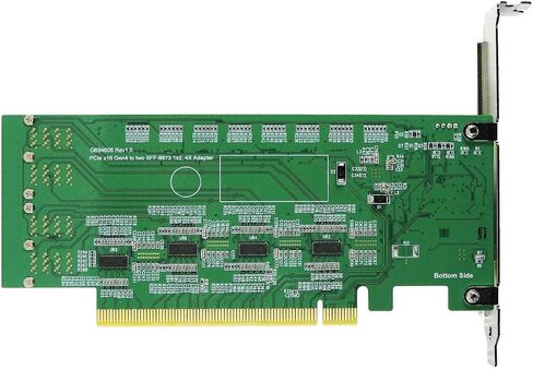 محول PCIE X16 Gen 4 عالي السرعة مع تقنية RedRiver لنقل البيانات الفعال-مثالي لـ Minisas HD (SFF-8673) X8 Dual Port Connectivity in Saudi Arabia