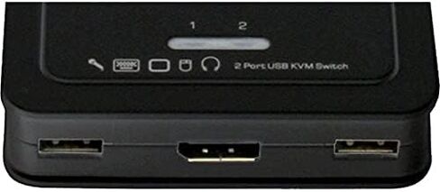StarTech.com 2 Port DisplayPort Cable KVM Switch with Audio & Remote Control - 2560x1600 @60Hz- USB Powered - Dual Port DP USB KVM Switch (SV211DPUA),Black in Saudi Arabia