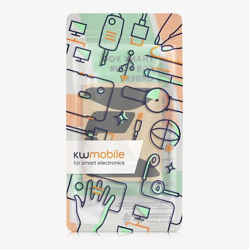 kwmobile Mouse Grip Tape Compatible with Kingston Pulsefire Haste 2 Grip Tape - Non-Slip Faux Leather - Black in Saudi Arabia