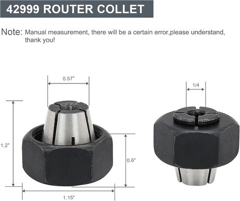 Thaekuns 42975 3/8-Inch Router Collet Fits for PORTER CABLE models,Delta, B&D in Saudi Arabia