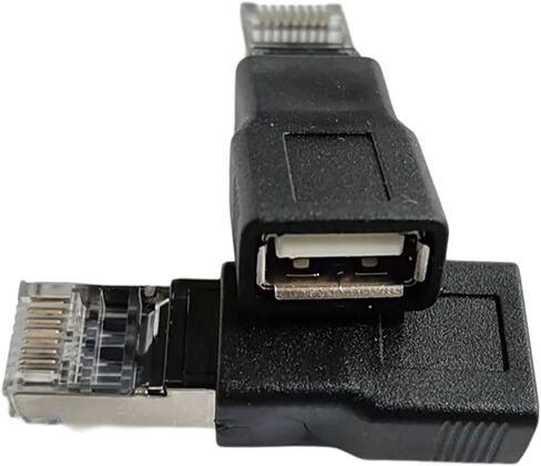 USB إلى RJ45 Ethernet Adapter USB2.0 أنثى إلى RJ45 من الذكور لأجهزة الشبكات ومحول اتصال موثوقية الكمبيوتر in Kuwait