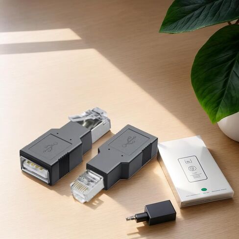 USB إلى RJ45 Ethernet Adapter USB2.0 أنثى إلى RJ45 من الذكور لأجهزة الشبكات ومحول اتصال موثوقية الكمبيوتر in Kuwait