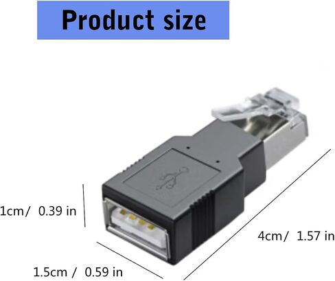 USB إلى RJ45 Ethernet Adapter USB2.0 أنثى إلى RJ45 من الذكور لأجهزة الشبكات ومحول اتصال موثوقية الكمبيوتر in Kuwait