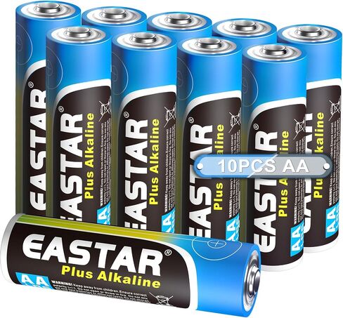 AA Batteries with Power Boost, Alkaline Double AA Batteries 10 Pack - Ultra Long-Lasting, 10 Years Shelf Life, High-Performance 1.5V LR6 & AA Battery for Remotes, Toys, Electronic Devices in Saudi Arabia