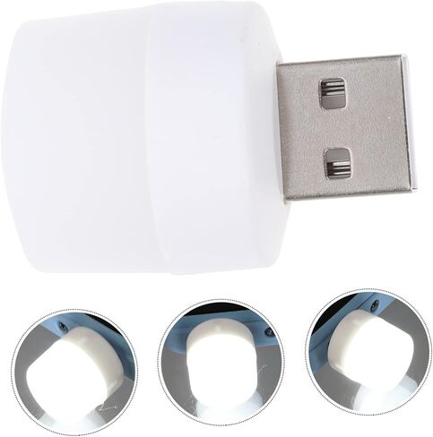 MIPCASE 10pcs محمولة USB LED LED LIGHT مصابيح عالية السطوع مصابيح المحيطة للسيارة الداخلية مضغوطة مصابيح بلاستيكية مصغرة مصغرة للبلاستيك لأجواء رومانسية دافئة in Saudi Arabia