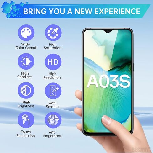for Samsung Galaxy A03s Screen Replacement with Frame - LCD Display Touch Digitizer Full Assembly Fix Glass with Repair Tools Kit SM-A037U in Kuwait