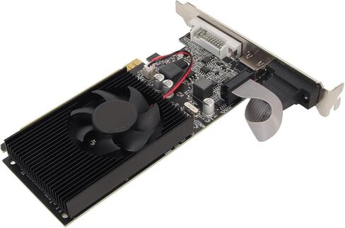 Pomya GTXGraphics Card, GT610 1GB DDR3 64 Bit Gaming Graphics Card with Silence Cooling Fan for Desktops, Support DVI VGA HD Multimedia Interface, PCI Express 2.0X16 PC Graphics Card in Saudi Arabia
