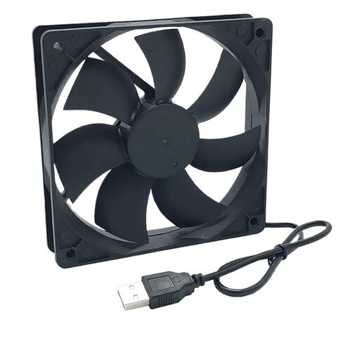 1pc 120mmx120mmx25mm 80mmx80mmx25mm 12volt سائل تحمل مروحة تبريد العادم USB (12 سم _no) in Kuwait