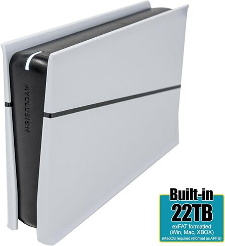 Avolusion PRO-5U 22TB USB 3.0 External Hard Drive for Windows, MacOS, Xbox (White) (Renewed) in Saudi Arabia
