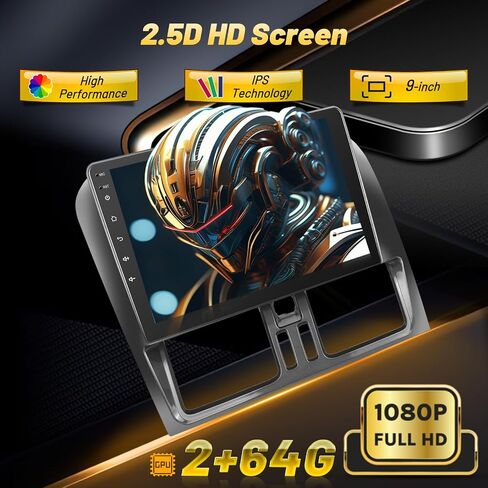 2 + 64G لفيولفو XC60 2008-2013 Android Car Stereo مع carplay اللاسلكي و Radio Auto Auto - 9 بوصة HD شاشة اللمس مع EQ DSP ، GPS ، WiFi ، FM/RDS + AHD View View Camera in Kuwait