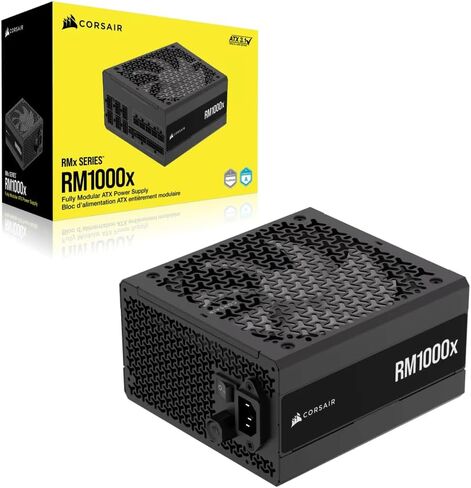 CORSAIR RM1000x Fully Modular ATX Power Supply with Low Noise – ATX 3.1 Compliant – PCIe 5.1 Support – Cybenetics Gold Efficiency – Native 12V-2x6 Connection – Black in Saudi Arabia