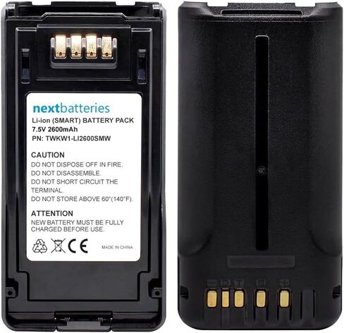 بطارية متوافقة مع Kenwood KNB-L2 Radio-Way Radio-2600mAh Lithium-ion 7.5 Volt Smart (Impres Compatible) بطارية استبدال الخلايا المتميزة in Kuwait