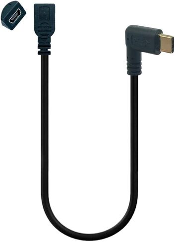 منفذ USB Female V8 إلى TPE-C لأعلى ، أسفل ، يسار ، يمين محول كبلات محول محول الثني 90 درجة (V8-RI) in Kuwait