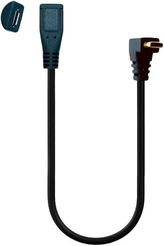 منفذ USB Female V8 إلى TPE-C لأعلى ، أسفل ، يسار ، يمين محول كبلات محول محول الثني 90 درجة (V8-RI) in Kuwait
