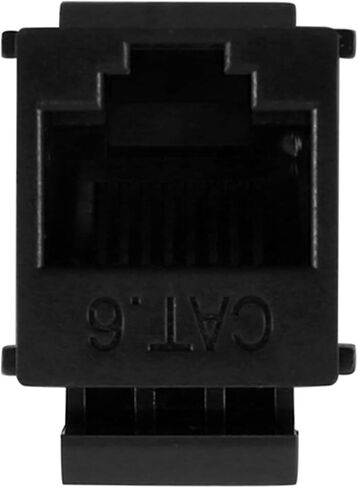 RJ45 موصل CAT6 RJ45 توسيع مقرنة Ethernet Cat 6 محول توسيع جاك مقرنة (أسود) in Saudi Arabia