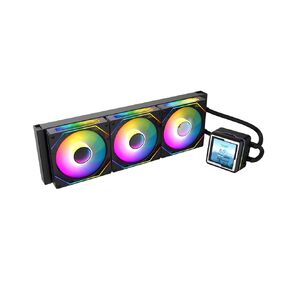 Iceberg Legend 360 Ultra-performance Gaming PC Argb Liquid Colling مع شاشة LCD كاملة ، وبرودة ماء لـ CPU intel أو AMD مع الرادياتير 360 مم ، وثلاثة عشاق RGB 120 ملم (أبيض) in Kuwait